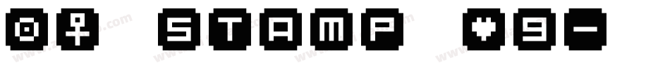 BM stamp A9字体转换
